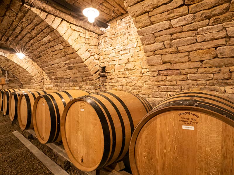 cellar visit and tastin at Puligny-Montrachet